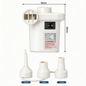 Pompe à air électrique portable <span class=keywords><strong>avec</strong></span> personnalisation multicolore, gonflage <span class=keywords><strong>et</strong></span> dégonflage rapides, pompe AC pour matelas pneumatiques <span class=keywords><strong>et</strong></span> flotteurs de <span class=keywords><strong>piscine</strong></span> - Product Image 4