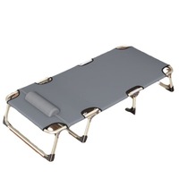 Chaise longue pliante portable robuste noire à coussin épais et rembourré, inclinable et réglable, zéro gravité, pour jardin, balcon, bureau ou sieste