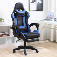 Chaise de jeu de course Scorpion de bureau d'ordinateur de joueur de luxe avec repose-pieds Silla PC Cadeira ergonomique
