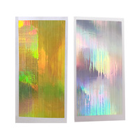 Autocollant pour ongles en mylar Aurora auto-adhésif, transfert facile pour vernis gel, manucure en salon, DIY, autocollant pour ongles en mylar Aurora
