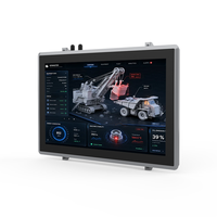 PC Industrial Sin Ventilador HUSHIDA de 15.6 Pulgadas, Panel PC Táctil Todo en Uno Integrado con Protección IP65 a Prueba de Agua, Android/Win 10, 16 GB de RAM