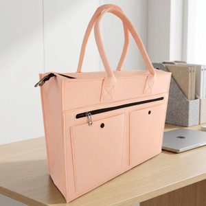 Borsa Tote in Feltro Personalizzata, Impermeabile e Portatile, <span class=keywords><strong>Organizer</strong></span> Pieghevole Classico per <span class=keywords><strong>Viaggi</strong></span> - Product Image 1