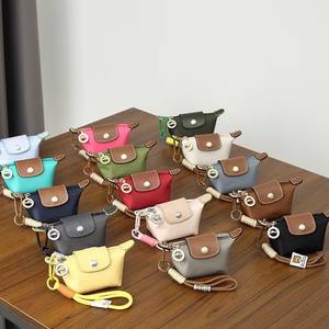 Mini sac à dumplings transfrontalier, porte-monnaie ultra-mini <span class=keywords><strong>Longchamp</strong></span>, bloc de couleur créatif, rangement pour <span class=keywords><strong>rouge</strong></span> à lèvres, petit porte-clés pour écouteurs - Product Image 3