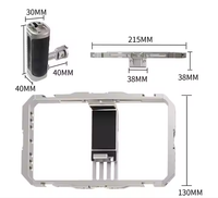 Kit de stabilisation vidéo universel pour smartphone U Rig Pro - Cage pour téléphone en aluminium / Deux lumières LED / Microphone / Trépied pour vlogging et réalisation de films