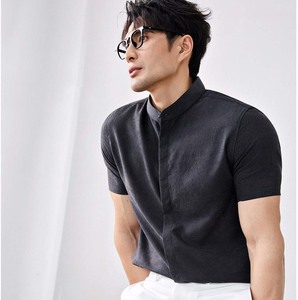 Camisas de Exportación de China para Hombre, Camisa Blanca de Verano, Estilo Casual, Retro, de Manga Corta, Acepta Personalización, Precio Más Bajo - Product Image 5