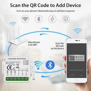 LangYeao Matter WIFI Smart <span class=keywords><strong>Home</strong></span> Apple Homekit Alexa Google pris en charge 10A 3gang Diy Timer Wifi Breaker Matter Smart Switch - Product Image 5