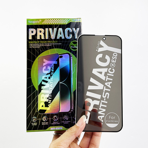 Pellicola Protettiva Privacy ESD Anti-Spia e Antistatica in <span class=keywords><strong>Vetro</strong></span> <span class=keywords><strong>Temperato</strong></span> per <span class=keywords><strong>iPhone</strong></span> 8 X 11 Pro Max 17 Air 16 15 - Product Image 1