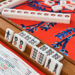 Tuiles de Mahjong Blanches de Luxe Écologiques, Motif Floral Papillon Joker, Jeu de Pièces de Jeu en Relief pour Divertissement de Table de Fête - Product Image 3