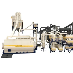 semi-continuous waste tyre plastic pyrolysis plant energy pyrolysis conversion process