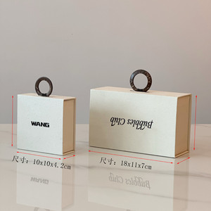 Supplier Custom Logo Eco-friendly Cardboard Magnetic Jewelry Packaging <b>Box</b> Necklaces Rings <b>Storage</b> Display Gift <b>Box</b> with Handle - Product Image 3