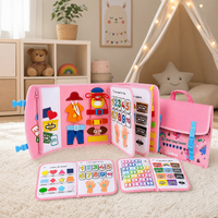 Keçe Sessiz Kitap Meşguliyet Kitabı, Yeni Yürümeye Başlayan Çocuklar İçin Montessori Erken Öğrenme Duyusal Aktivite Kitabı Eğitici Oyuncaklar Çocuklar İçin İnce Motor Becerileri Geliştirici