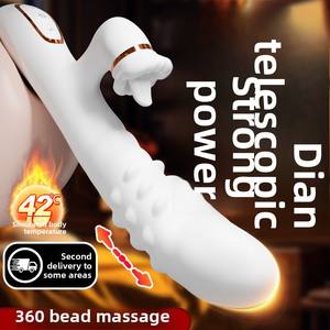 เครื่องสั่นซิลิโคนสำหรับผู้ใหญ่ กระตุ้นจุดจี ลิ้นสั่น ดูด ดูดซ้อน หมุนได้ อุ่นได้ ของเล่นเซ็กส์สำหรับผู้หญิง <span class=keywords><strong>AV</strong></span> Stick - Product Image 4