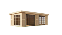 Salon de jardin Maison de vacances préfabriquée en bois massif 23.89 m²