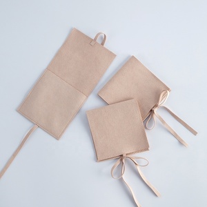 <span class=keywords><strong>Pochette</strong></span> à bijoux en microfibre <span class=keywords><strong>rose</strong></span> de luxe de haute qualité, <span class=keywords><strong>pochette</strong></span> à bijoux à cordon de serrage de 6*6 cm, emballage élégant, conteneur à bijoux - Product Image 2