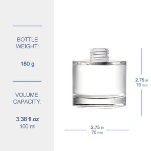 Round 100ml Matte Black and White Color Reed <strong>Diffuser</strong> Glass Bottle <strong>with</strong> Cap <strong>Sticks</strong> - Product Image 5