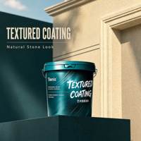Peinture murale extérieure effet marbre réaliste, texture pierre granit, revêtement liquide imperméable longue durée