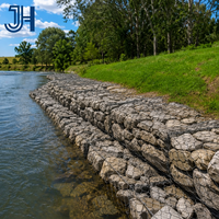 Panier gabion galvanisé sur mesure en treillis soudé pour mur de soutènement, cage à pierres pour protection des bords de rivière et des pentes