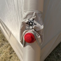 Grande tente gonflable imperméable personnalisée pour plusieurs personnes Tissu en coton de luxe pour le camping en plein air et la survie en nature2 * 2M