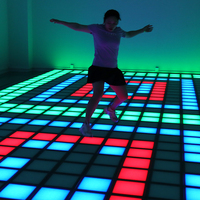 Jeu interactif de sol LED sensible à la pression pour salle de jeux active intérieure populaire en 2023