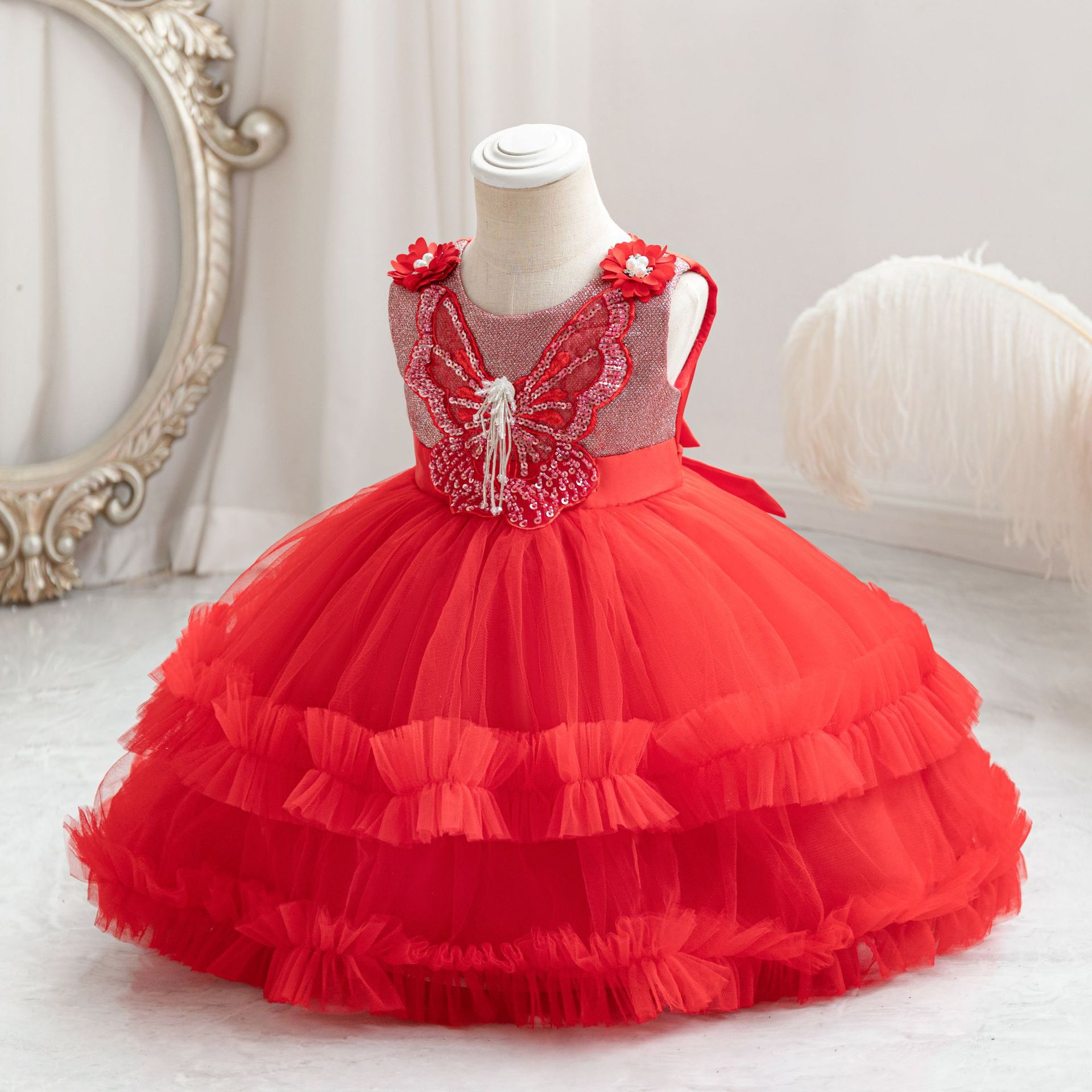 mini boden tulle dress Tulle Dress Red Girls Boden, Jam Red Flowerbed Hearts