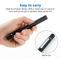 Lampe torche médicale rechargeable, stylo-lampe pratique, mini lampe de poche LED pour ORL et infirmières, avec clip en acier inoxydable, lampe de poche LED de poche