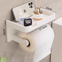 Porte-papier toilette mural sans perçage, étanche, boîte à mouchoirs pour salle de bain, support de rangement pour rouleaux de papier