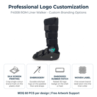 Botte de marche personnalisée ODM OEM CE ISO ROM à coque rigide, angle réglable, verrouillage par pas de 10 degrés, stabilisation de la cheville pour rééducation, direct usine