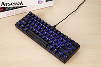 Clavier mécanique thaïlandais personnalisé 60% clavier tastiera gaming 61 touches clavier de jeu mécanique rétroéclairé filaire USB