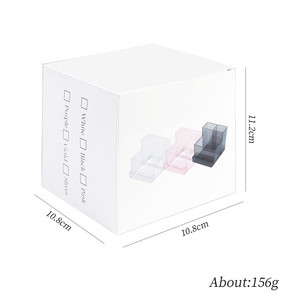 Transparent Square Professional Nail <b>Storage</b> <b>Box</b> Organizer with Nail Case Holder for Salon Use - Product Image 5