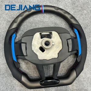 พวงมาลัยคาร์บอนไฟเบอร์แบบด้าน CS สำหรับ G30 G20 G32 G01 G02 G28 G31 G87 G80 G82 M3 M4 M5 M6 ลายเส้นสีน้ำเงินแบบมาตรฐานดั้งเดิม - Product Image 2