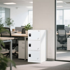 Armadietto Verticale Piccolo MECOLOR a Vano Unico con Chiusura <span class=keywords><strong>per</strong></span> <span class=keywords><strong>Lucchetto</strong></span>, Spazio a 2 o 3 Scomparti <span class=keywords><strong>per</strong></span> Dipendenti, Casa, Ufficio, Scuola, Bambini - Product Image 5