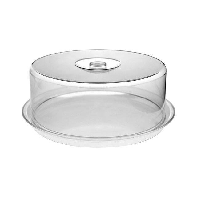 Plastic Transparent Portable Foldable Durable Service Food Cake Caddy for Baking Store Restaurant Kitchen Bar Canteen