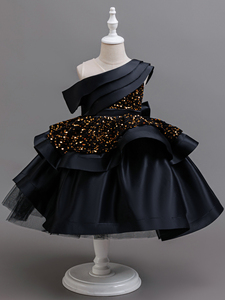 Vestido <span class=keywords><strong>de</strong></span> Princesa Magnífico y Elegante para Niñas, con Lazo Grande, Brillante, para Fiesta <span class=keywords><strong>de</strong></span> Graduación, con Encaje <span class=keywords><strong>de</strong></span> Crochet, Poliéster - Product Image 5