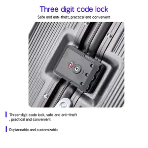 מלאי אלומיניום unisex מותאם אישית לוגו נסיעות מפעל של חם מכירה abs + חומר pc יוקרה מודרני קריקטורה מזוודה קריקטורה מזוודה - Product Image 4