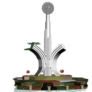 Metal Sculpture of Urban Corporate