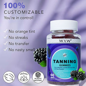 Wxw Stock Gomitas de bronceado Gummies de betacaroteno naturales Minerales para una piel bronceada saludable Productos de belleza mejorados Gummy de bronceado - Product Image 6