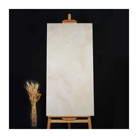 Carrelage de sol en marbre crème 24x48 en porcelaine émaillée polie de luxe pour le salon de la maison