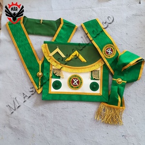 Collier de bureau Craft Master Mason avec dom en or |   Colliers artisanaux anglais Regalia - Product Image 3