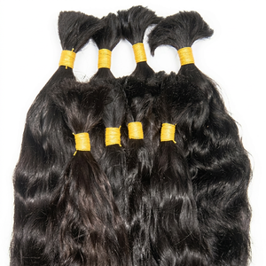 El Mejor Cabello Rizado a Granel, 100% Sin Procesar, Cabello Virgen Natural Indio de Templo, Cabello Remy, Paquete de 100g - Product Image 1