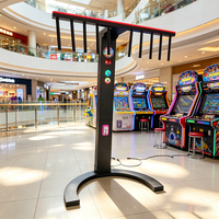 Machine de jeu d'arcade à monnayeur en métal, modèle à barre unique, de type attrape-bâton, à réaction rapide, pour divertissement