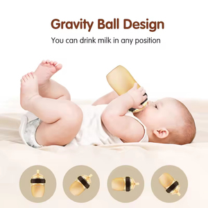 Botella <span class=keywords><strong>de</strong></span> Silicona <span class=keywords><strong>de</strong></span> 150 ml 100 % Libre <span class=keywords><strong>de</strong></span> BPA, Botella <span class=keywords><strong>de</strong></span> Leche para Bebés Recién Nacidos, Anti Cólicos, Botella <span class=keywords><strong>de</strong></span> <span class=keywords><strong>Agua</strong></span> para Bebés - Product Image 4