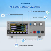 Alimentation CC programmable à large plage de tension d'entrée 0-80V 40A 1500W PDS 3080-40EB, réglable, régulée, haute stabilité 82%