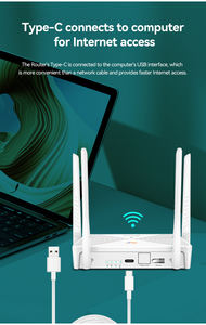 Enrutador de módem 4G LTE tipo C DE FÁBRICA DE China con ranura para tarjeta SIM, 300Mbps, batería de 5000mAh, antenas de alta ganancia 5dBi CPE - Product Image 5