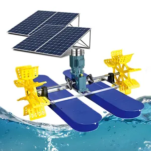 Profesyonel pervane yetiştiricilik makinesi güneş enerjili 1Hp balık karides gölet çarklı havalandırıcı
