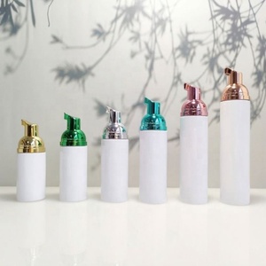 60ml Small Foam Dispenser Plastic Pump White Bottles <b>Mini</b> Empty <b>Soap</b> Refillable Bottle for Travel Cleaning Cosmetics Packaging - Product Image 5