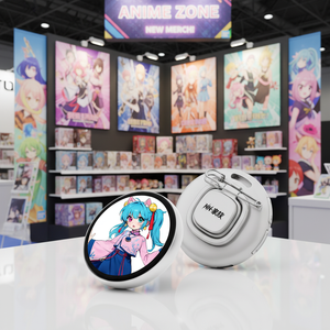 Beambox Healing Black Tech Toy Safe Gift Choice Smart Dynamic Electronic Badge Touch Screen IPS AI Switch Anime Photos <span class=keywords><strong>Otaku</strong></span> No - Product Image 2
