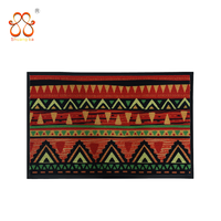 Tapis de porte d'entrée en Polyester absorbant, poils imprimés, antidérapant, nettoyage de chaussures, personnalisé, pour sol extérieur, pour porte d'entrée