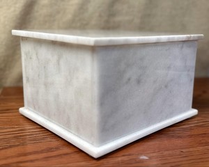 NANWEI in marmo bianco per animali domestici cenere di pietra scatola di cremazione di pietra <span class=keywords><strong>contenitore</strong></span> commemorativo per animali domestici - Product Image 3