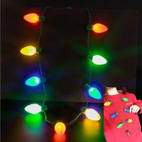 Collier Ampoule Lumineuse – Accessoire de Noël, Fêtes, Halloween – Cadeau de Fête pour Hommes et Femmes – Décoration Amusante