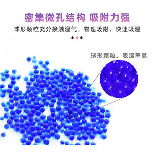Perles de gel de silice déshydratant en vrac, bleues, changeant de couleur, pour transformateurs électroniques, anti-humidité, avec indicateur, matières premières pour déshumidificateurs - Product Image 4